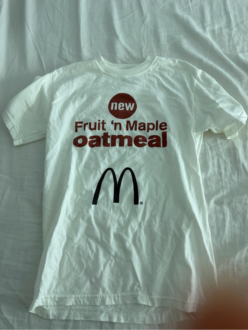 McDonald's White Short Sleeve 'Fruit 'n Maple Oatmeal' Graphic Tee